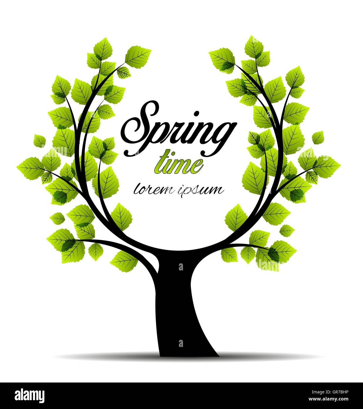 Vector green trees Stock Vector Image & Art Alamy