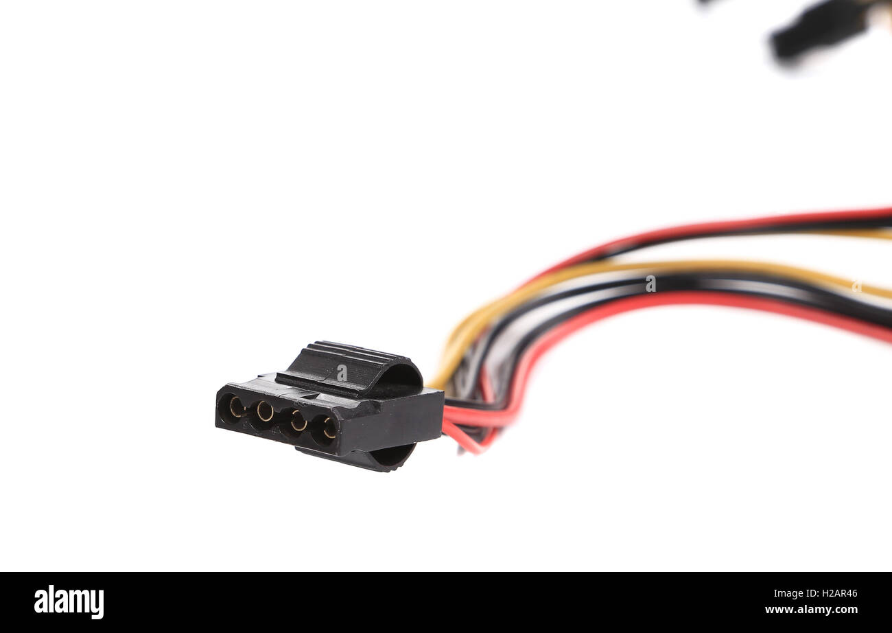 Computer connection plugs Stock Photo Alamy