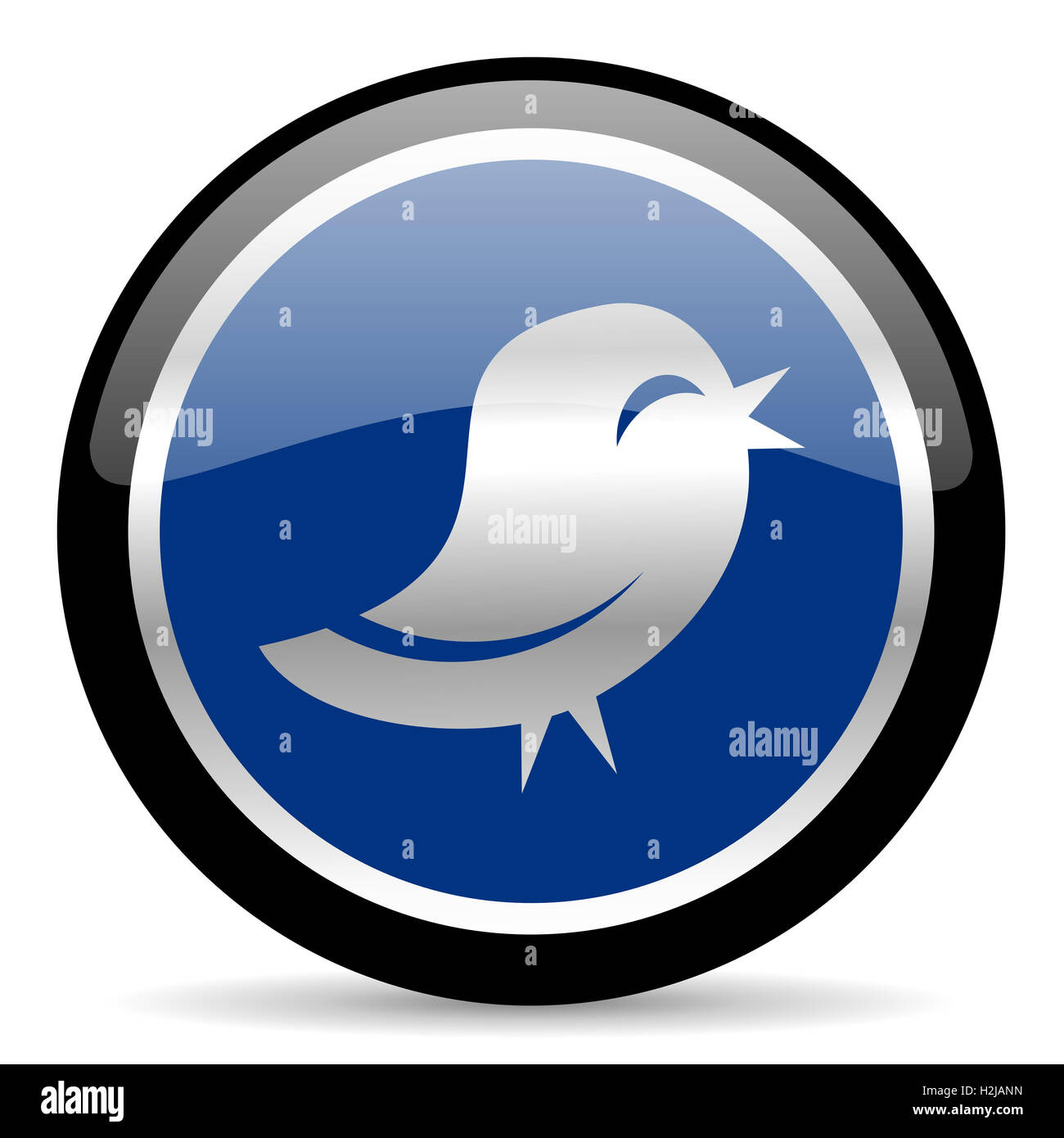 Twitter circle Cut Out Stock Images & Pictures - Alamy