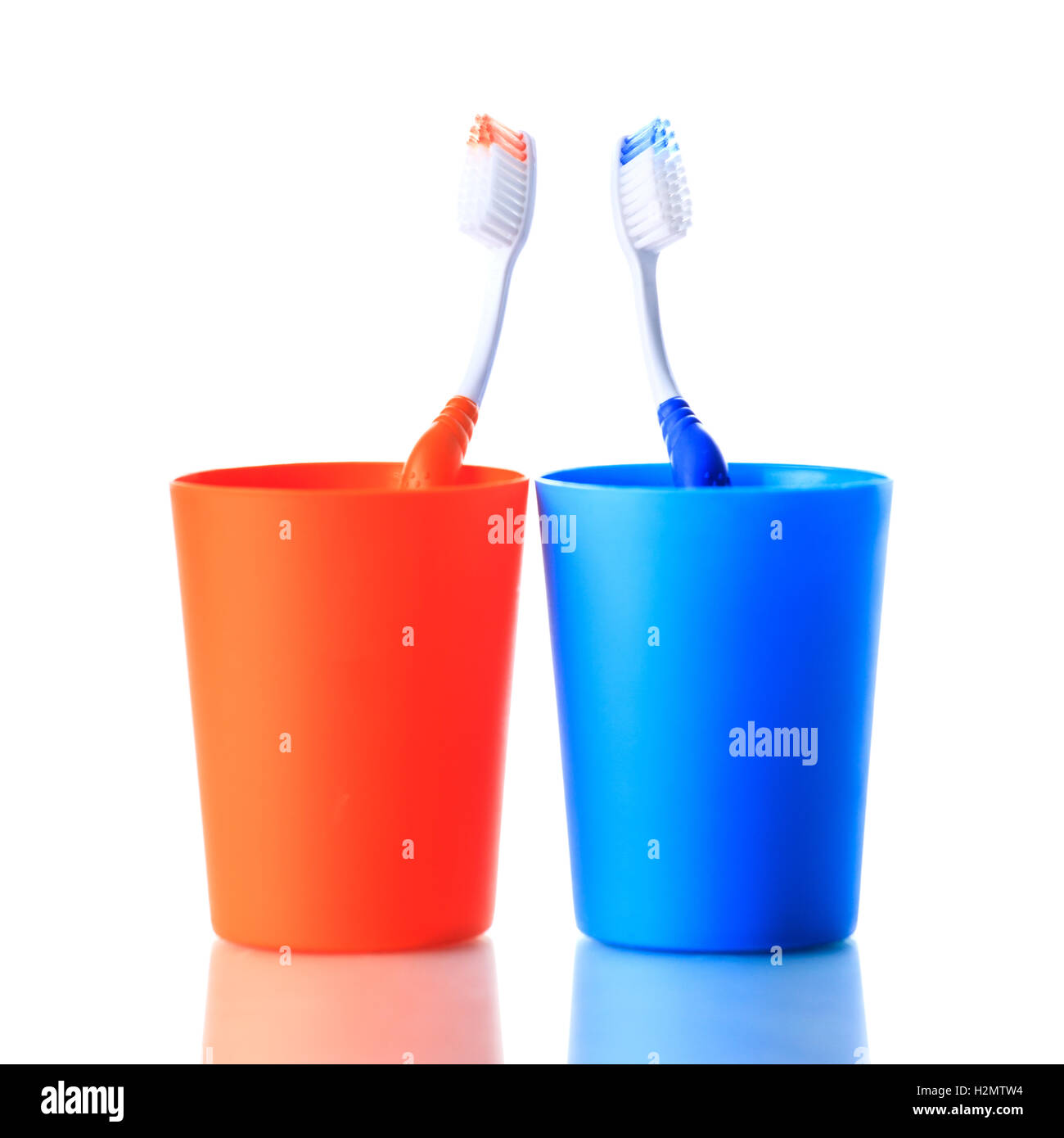 Blue white toothbrush Cut Out Stock Images & Pictures Alamy
