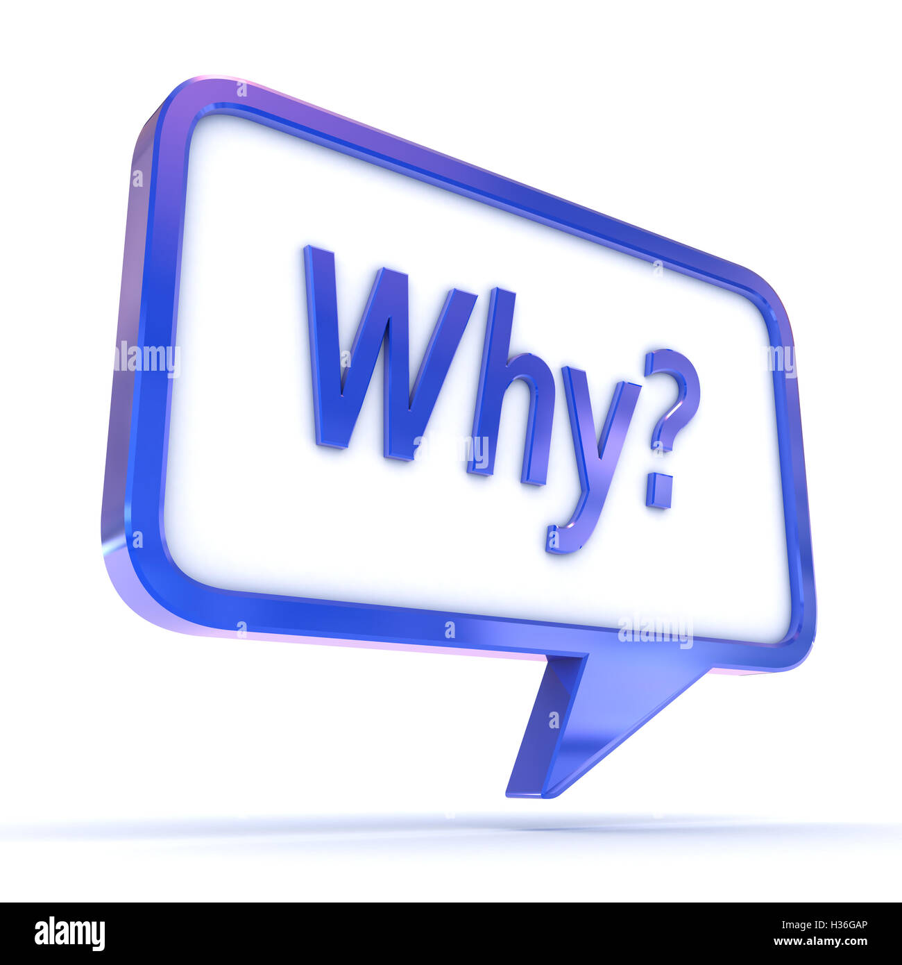 Speech Bubble Why Stock Photo Alamy