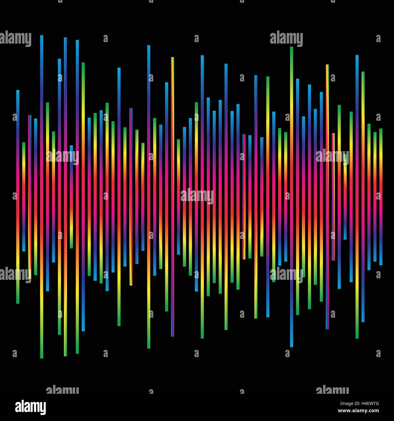 eq, equalizer element. bar chart, bar graph with irregular dynamic lines Stock Vector Image