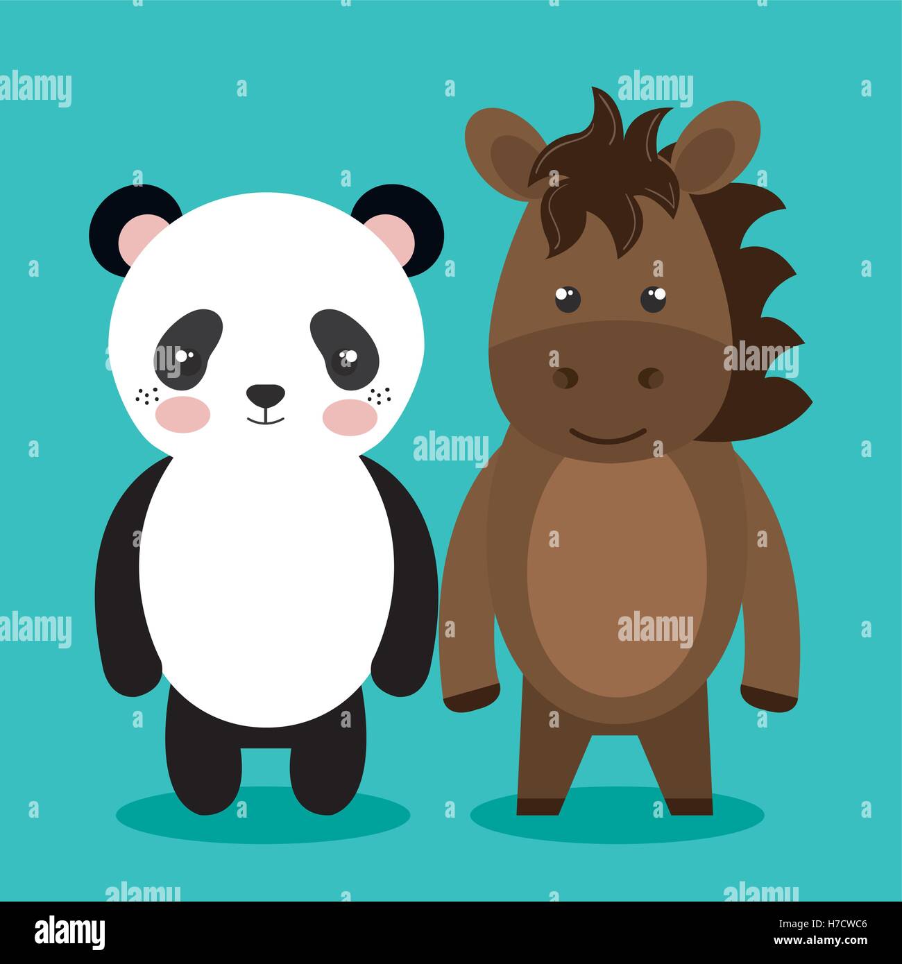 cute couple stuffed animals vector illustration design Stock Vector Image & Art Alamy