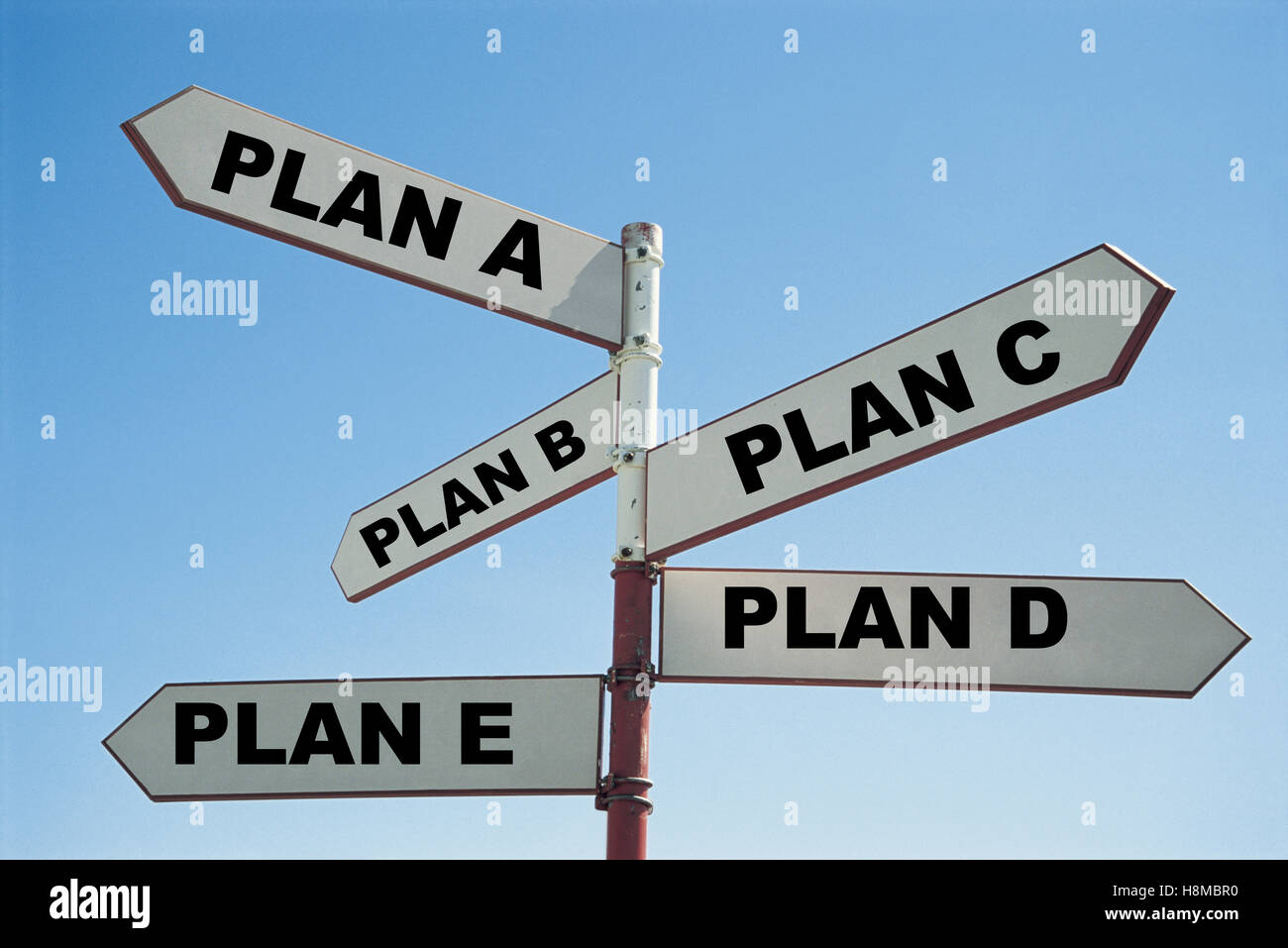 Plan A, Plan B, Plan C, Plan D Stock Photo Alamy