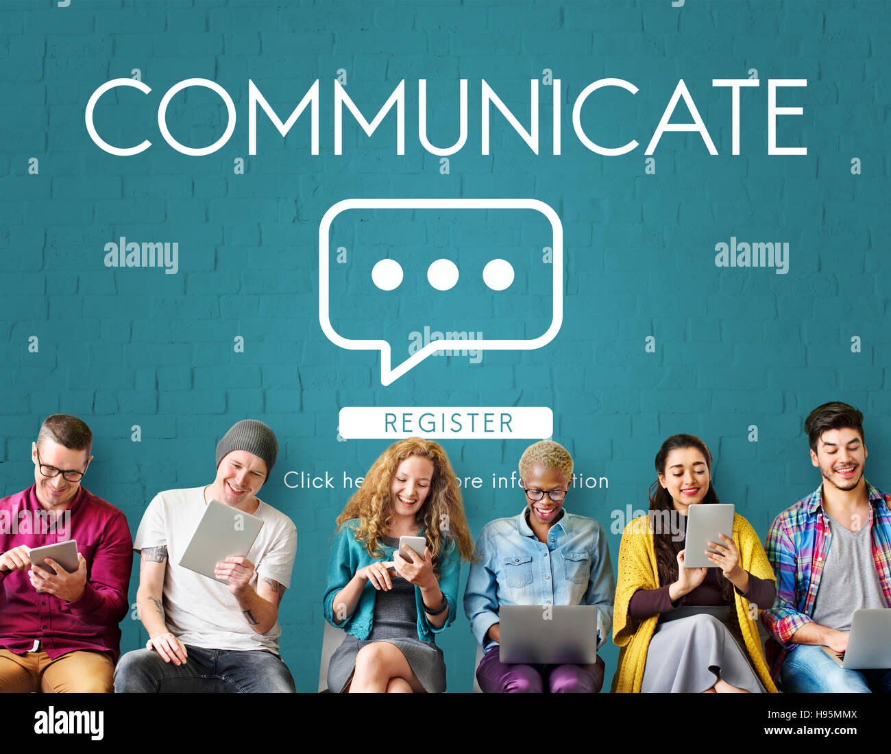 Communicate Speech Technology Connection Stock Photo Alamy