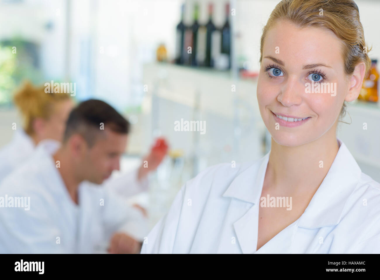 lab supervisor posing Stock Photo Alamy
