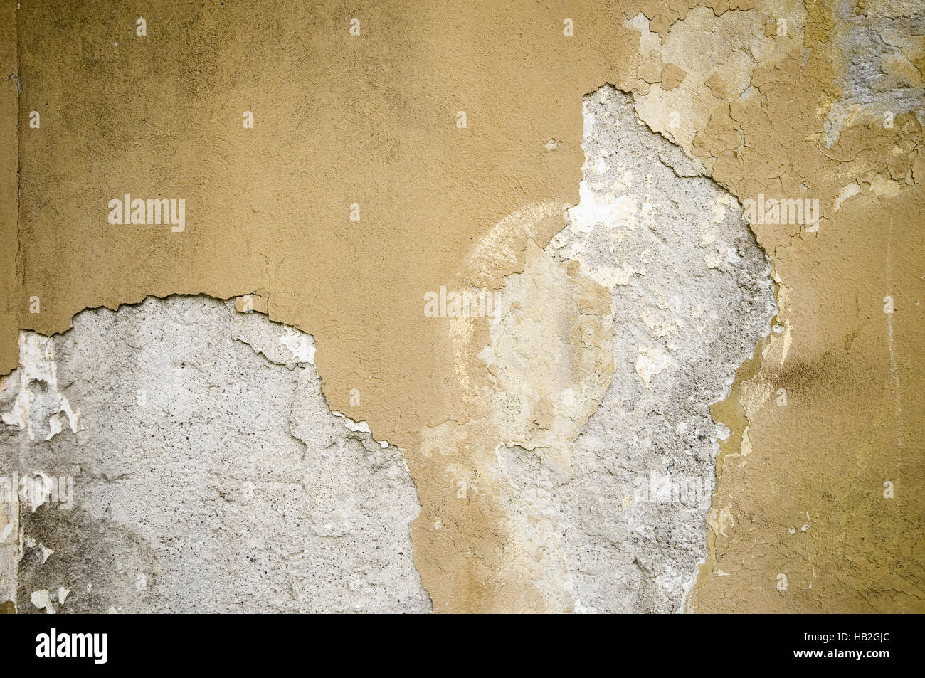 yellow plaster damaged Stock Photo Alamy