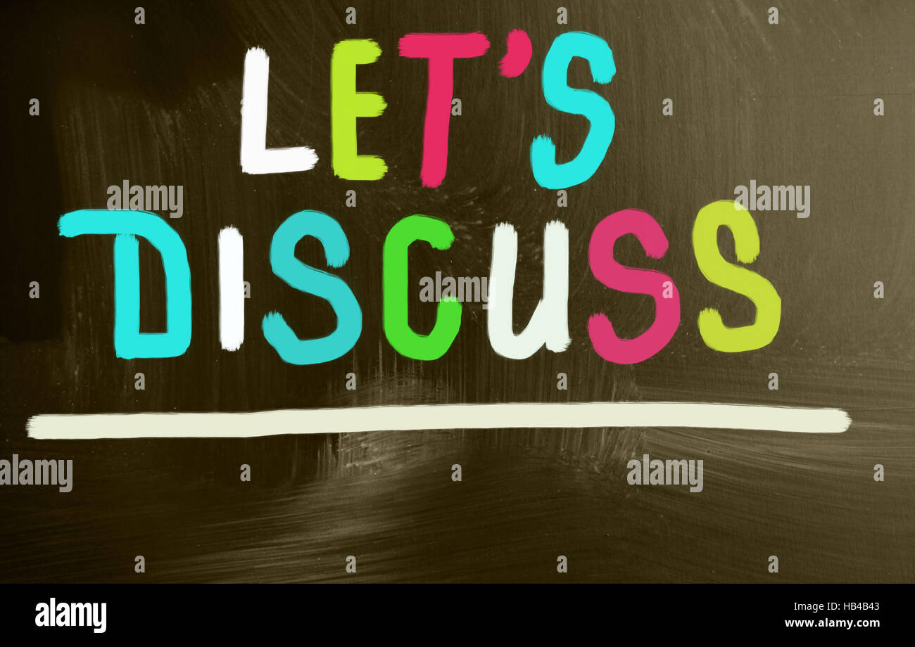 let's discuss Stock Photo Alamy