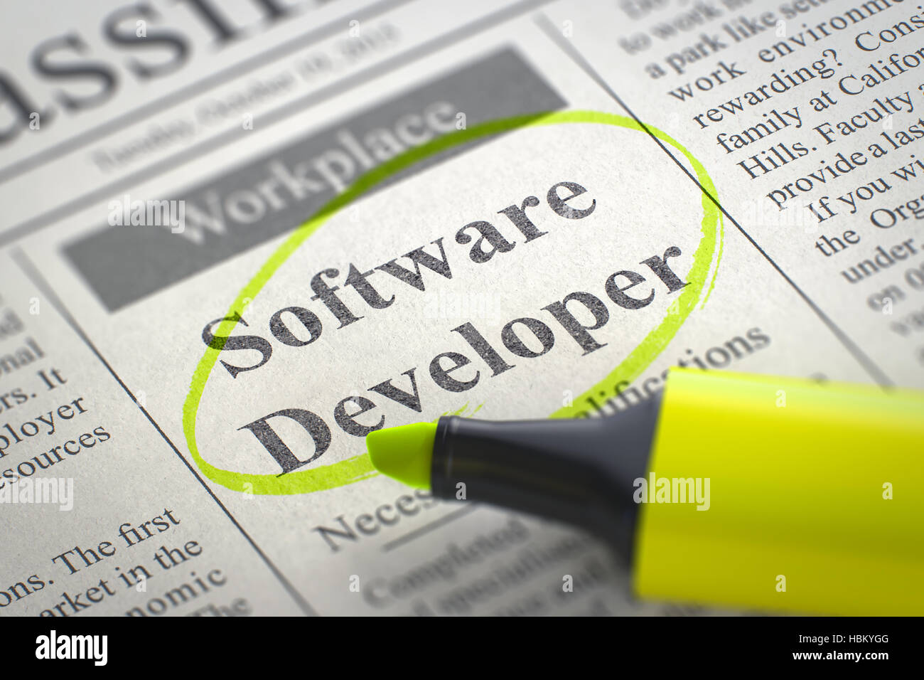 Software Developer Join Our Team. 3D Stock Photo Alamy