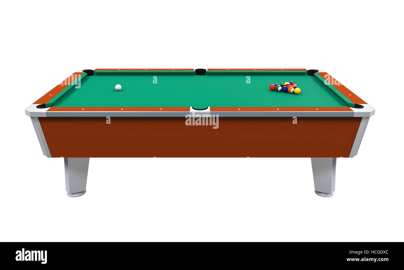 Billiard Table Isolated Stock Photo Alamy