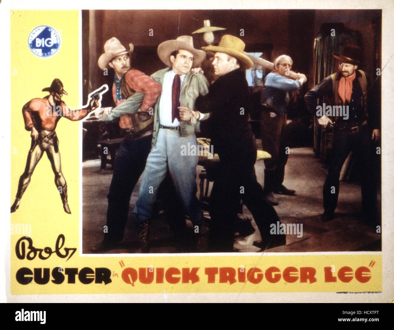 QUICK TRIGGER LEE, second from left Bob Custer, 1931 Stock Photo Alamy