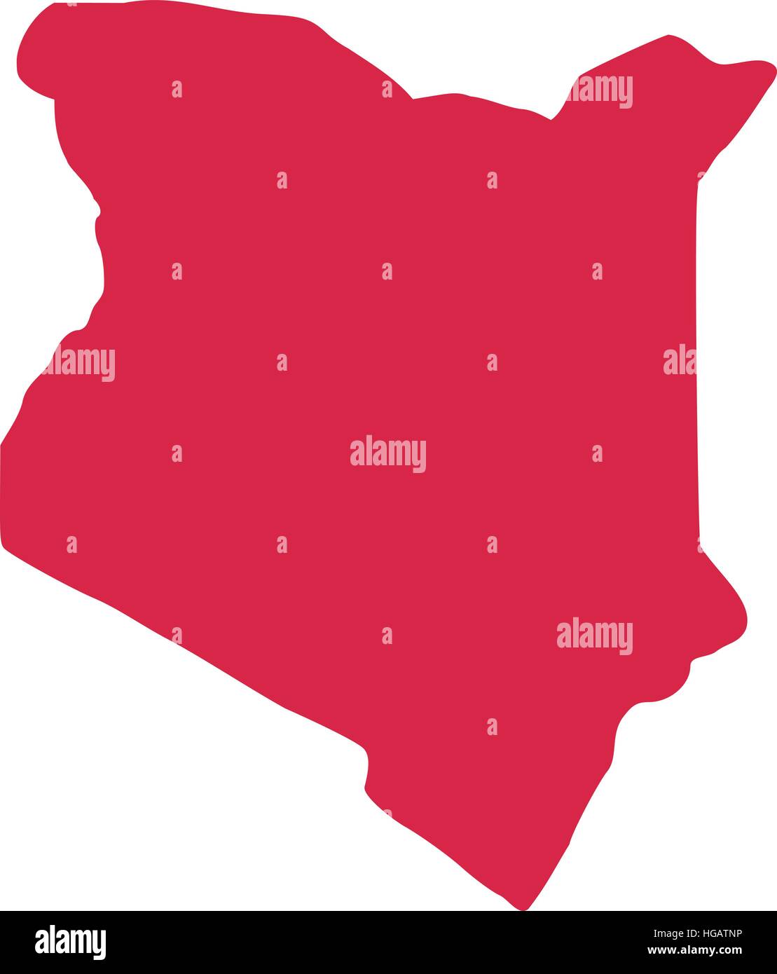 Kenya map Stock Vector Images Alamy