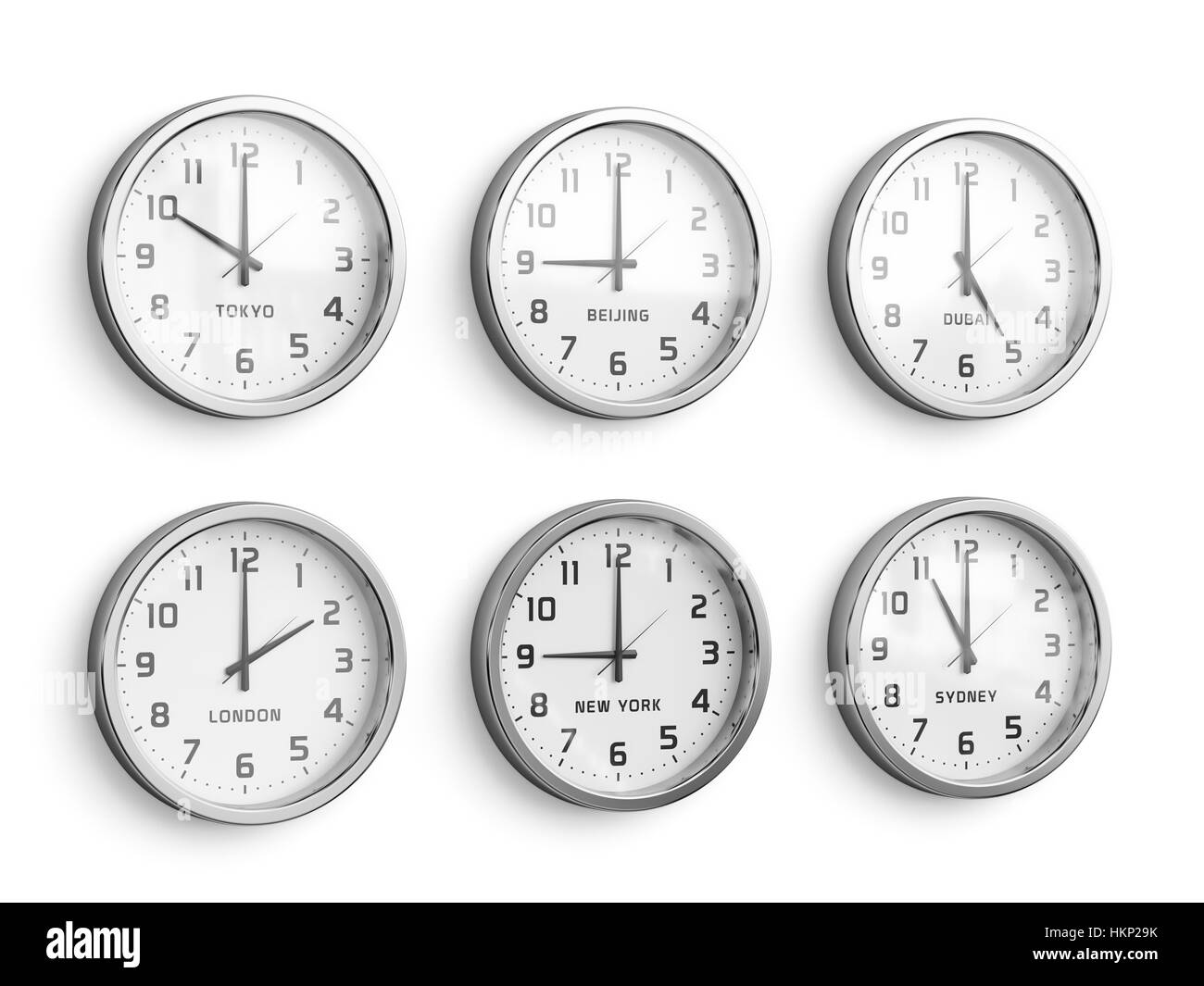 World time zone clock hires stock photography and images Alamy