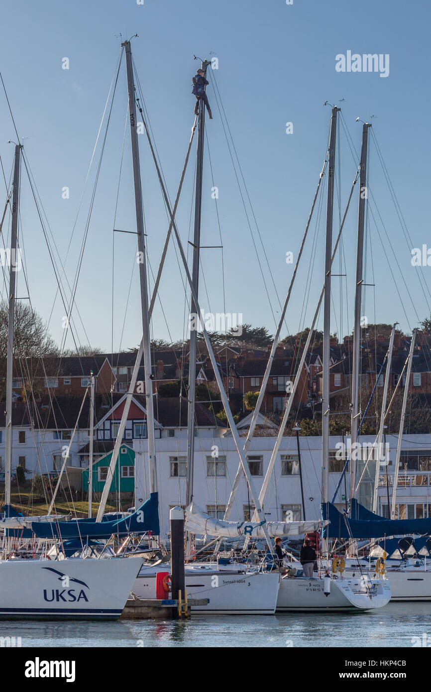 The Bosun's Chair Stock Photo Alamy