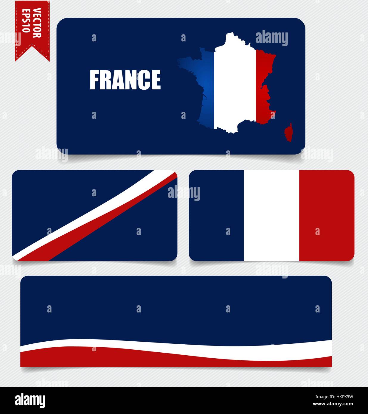 France, Flags concept design. Vector illustration Stock Vector Image