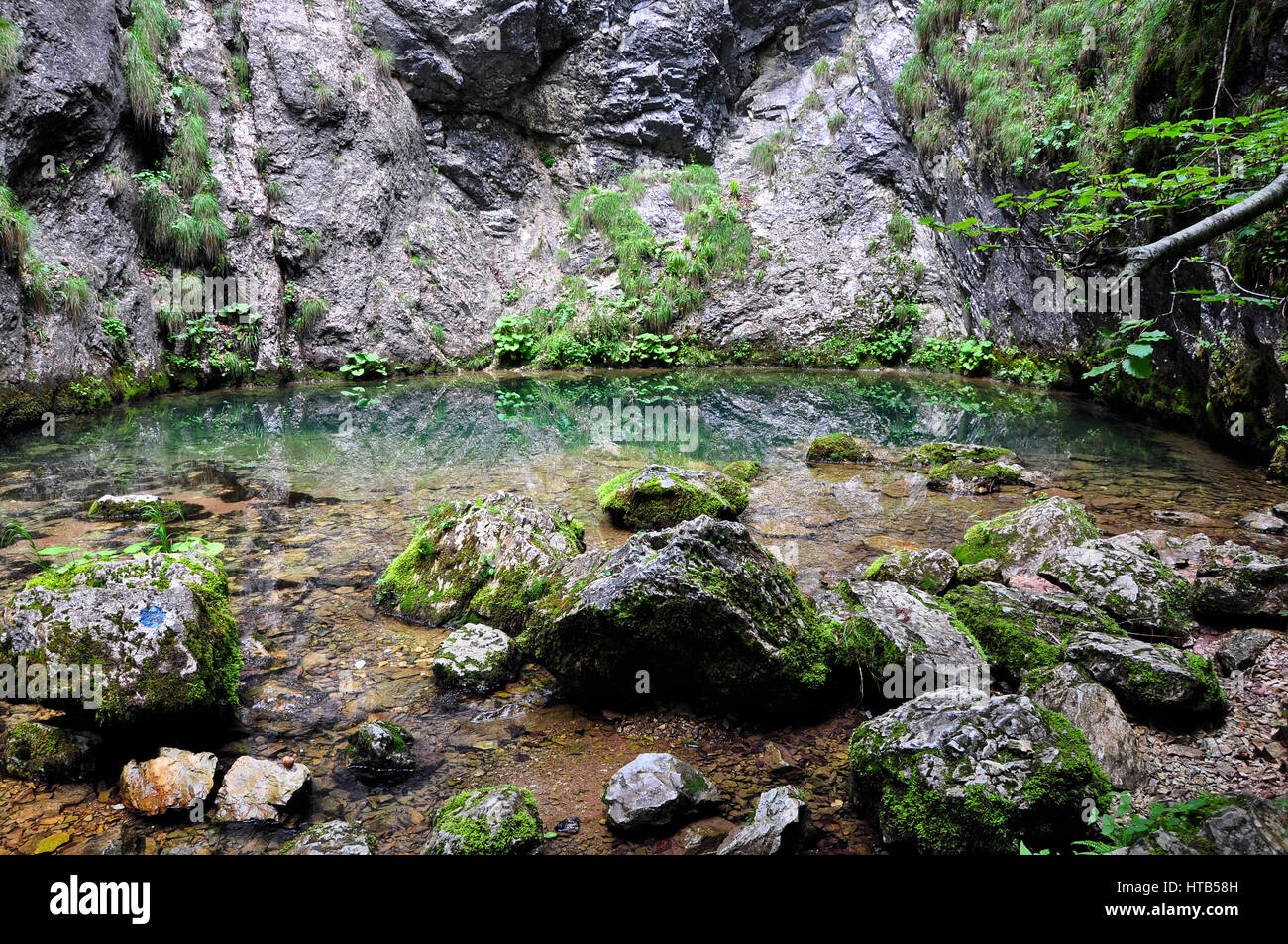 Deep underground spring from a cave Stock Photo Alamy
