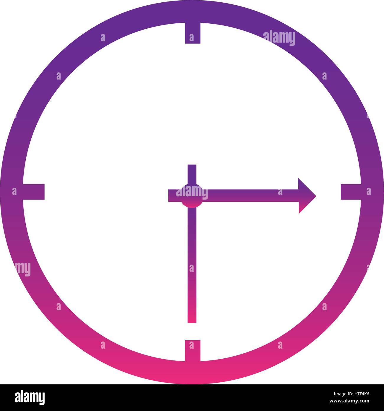 Purple wall clock icon hires stock photography and images Alamy