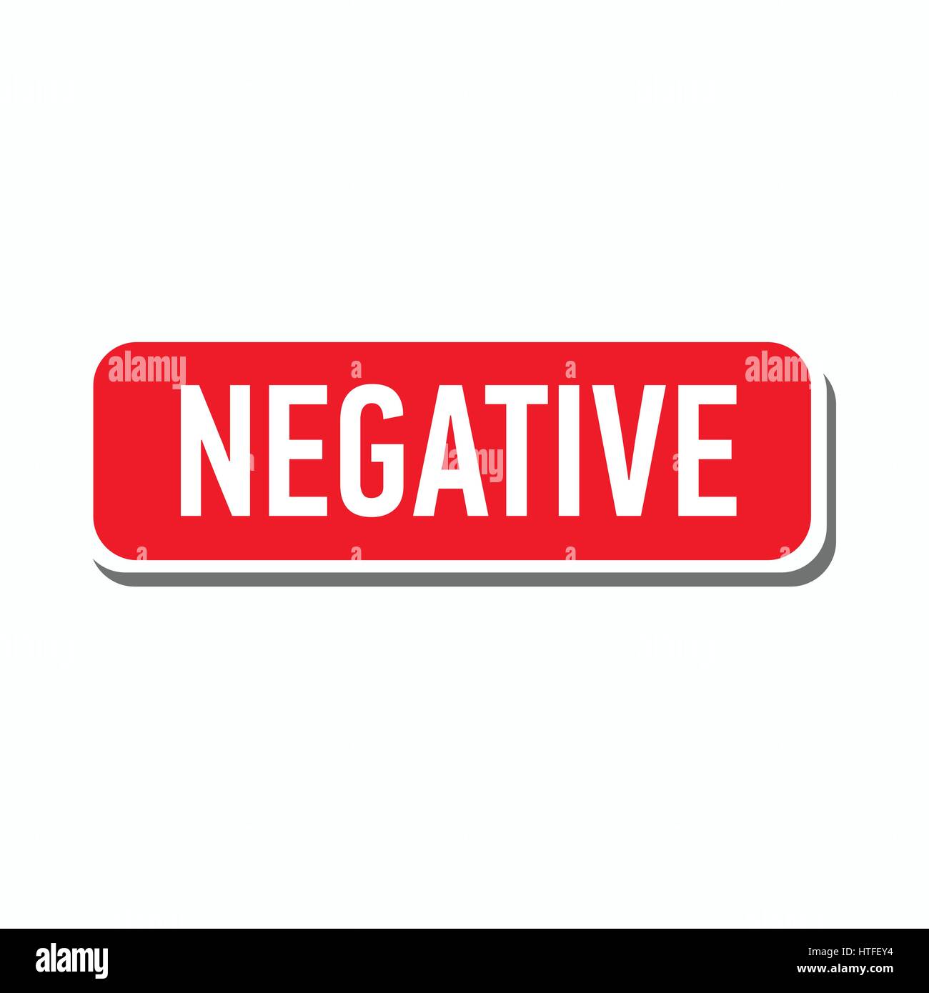 Negative red button icon, simple style Stock Vector Image & Art Alamy
