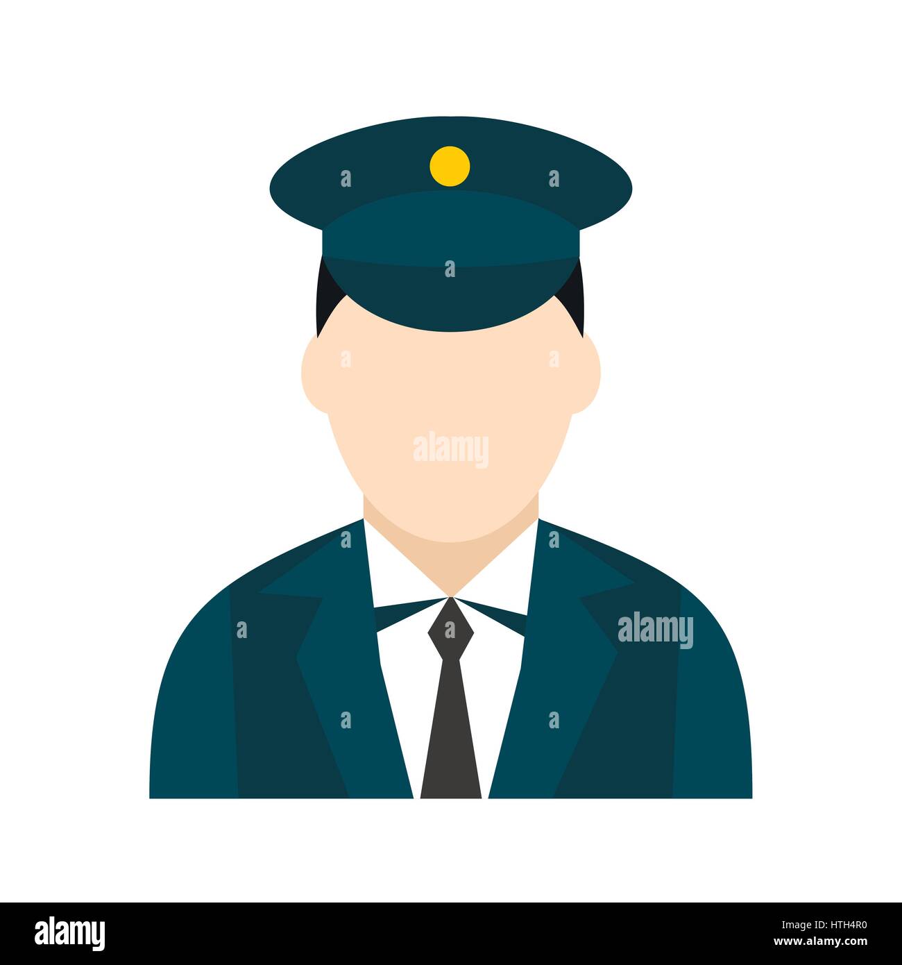 Train conductor icon Stock Vector Art & Illustration, Vector Image