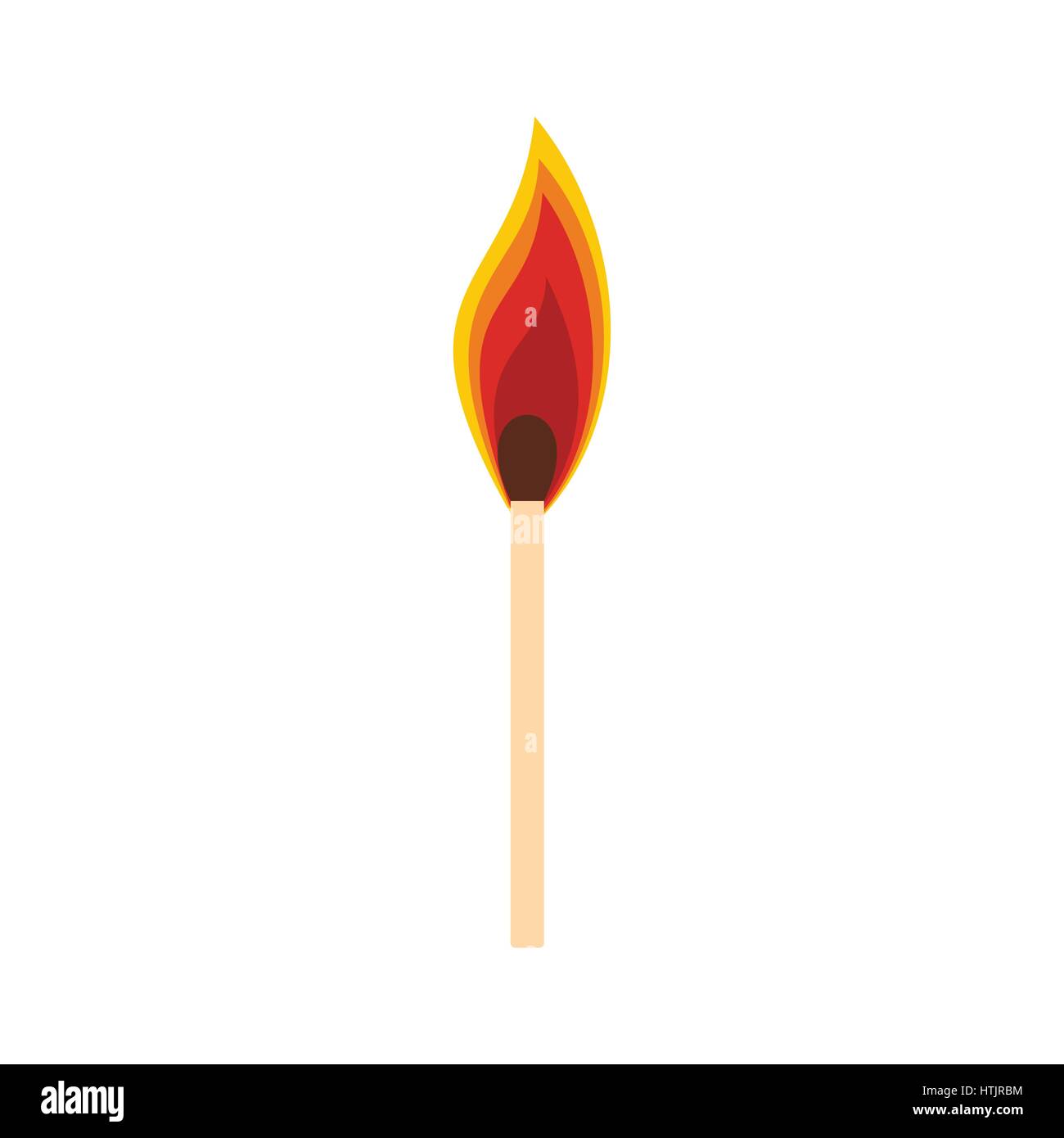 Burning match icon Stock Vector Image & Art Alamy