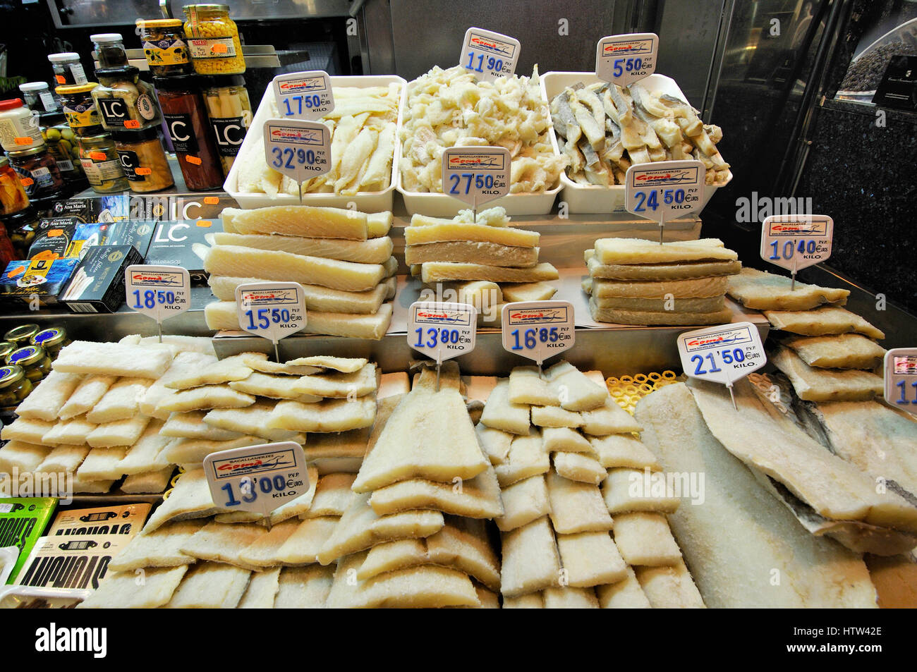 Cod for sale Stock Photo Alamy