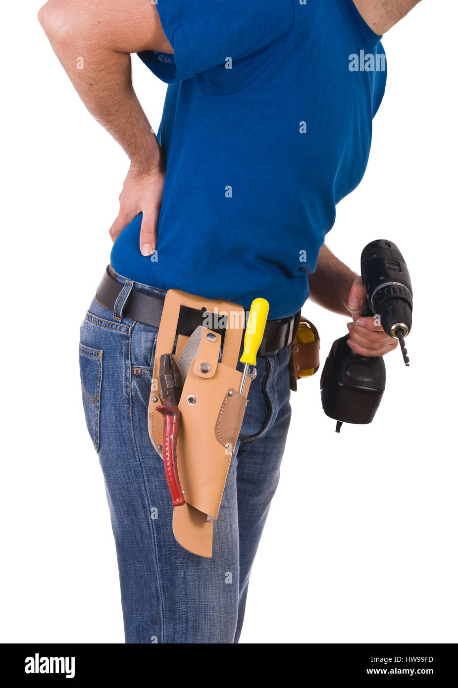 Blue collar worker Stock Photo Alamy