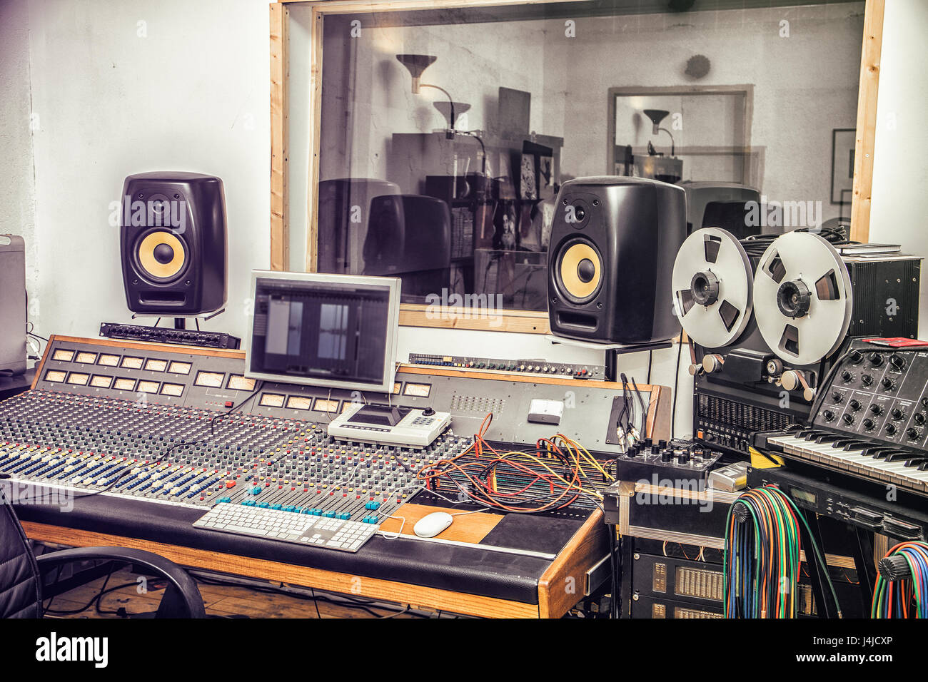 Audio recording studio Stock Photo Alamy