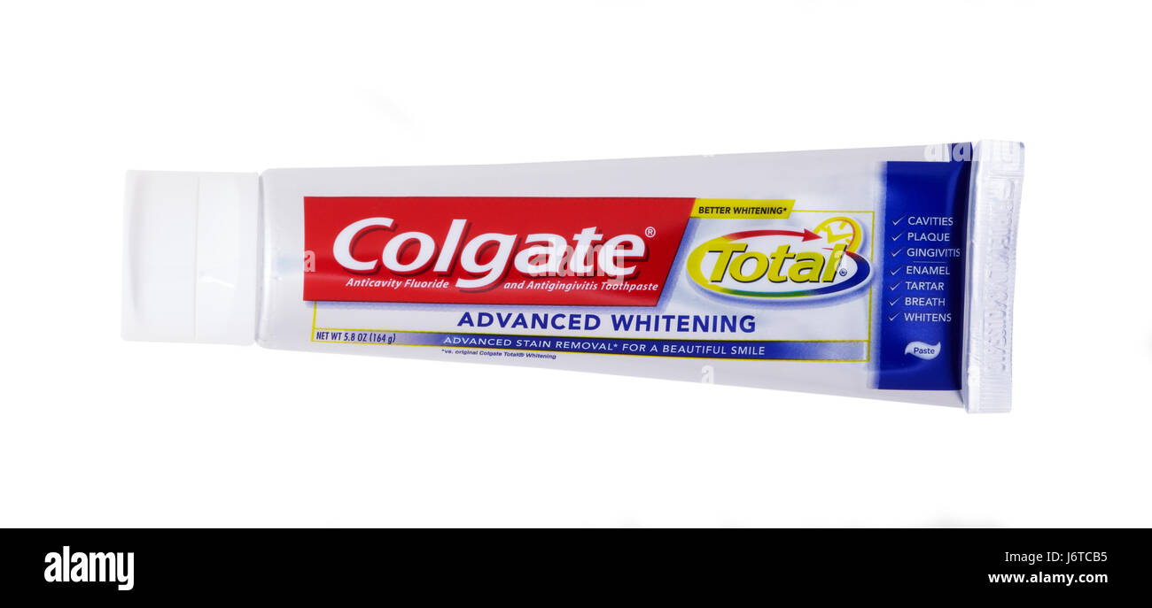 Colgate Total toothpaste Stock Photo Alamy