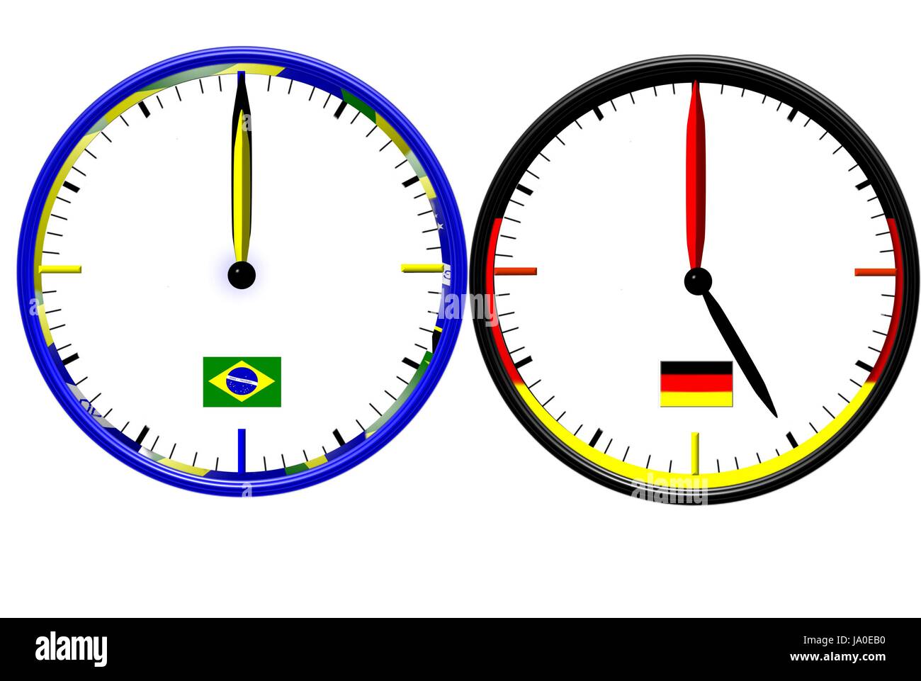 time difference 2014 Stock Photo Alamy