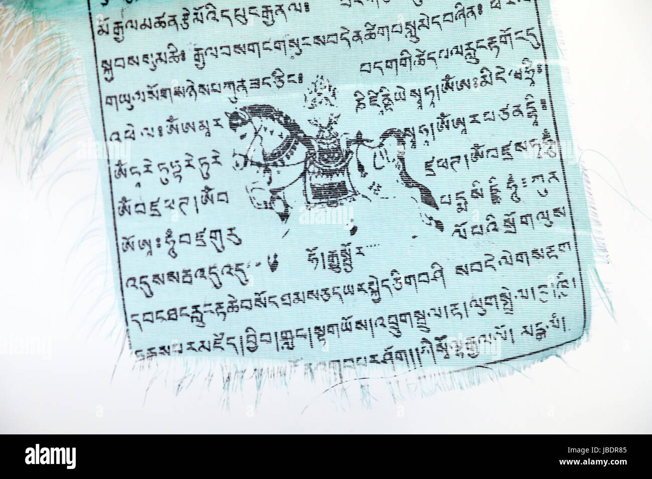 Traditional Buddhist prayer flags Stock Photo Alamy