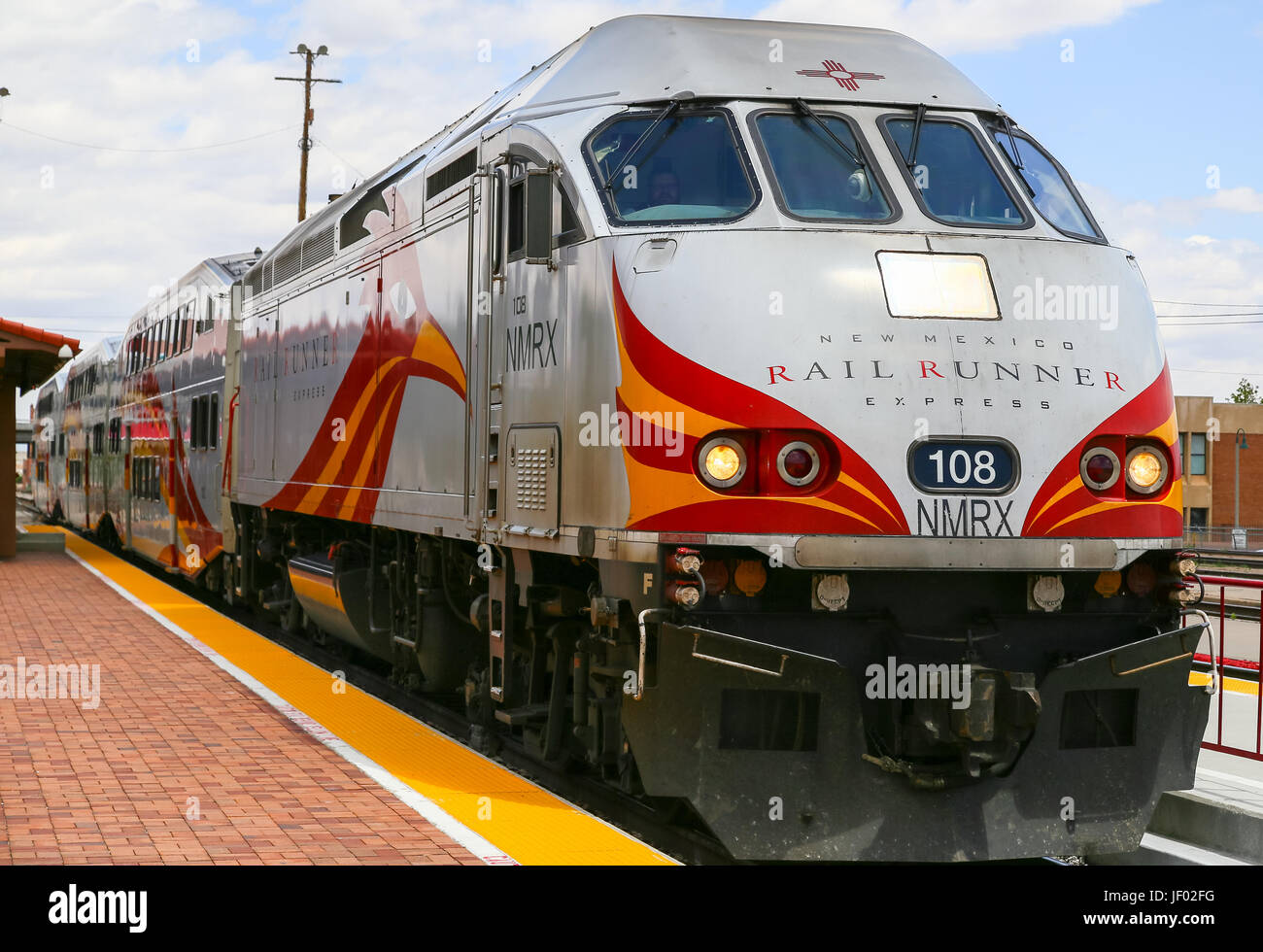 New mexico rail runner express commuter rail hires stock photography