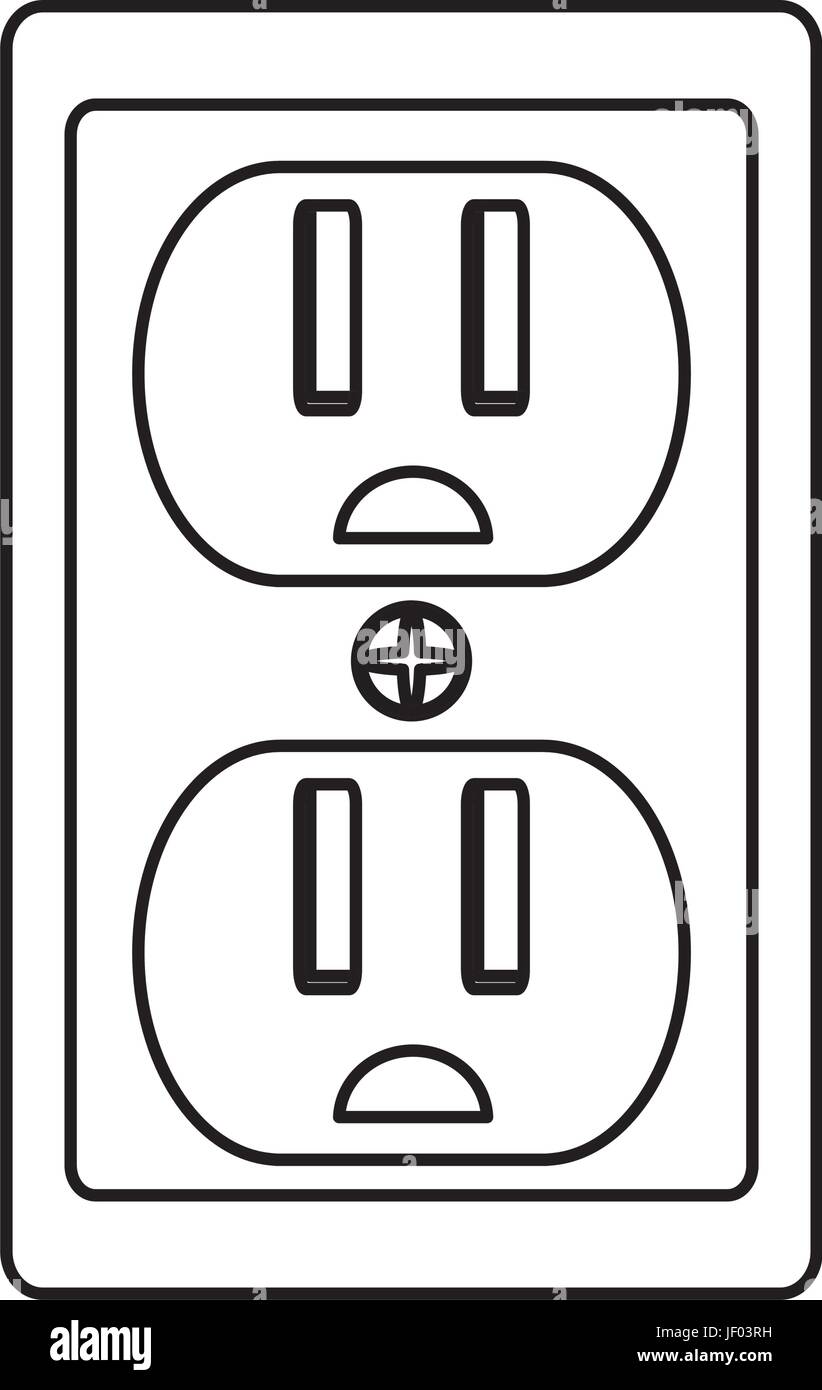 isolated electric plug Stock Vector Image & Art Alamy