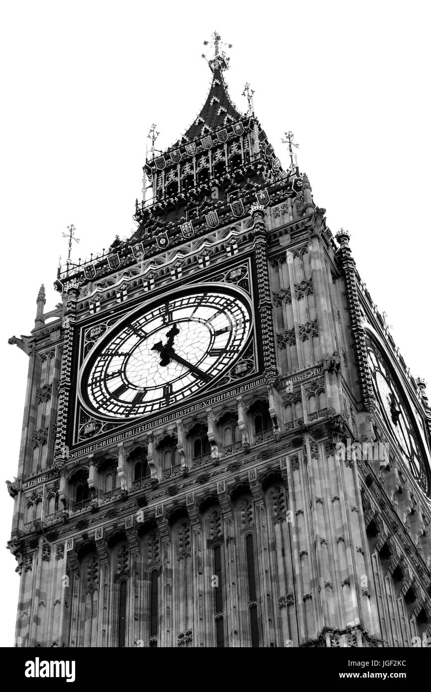 Closeup big ben clock tower Black and White Stock Photos & Images Alamy