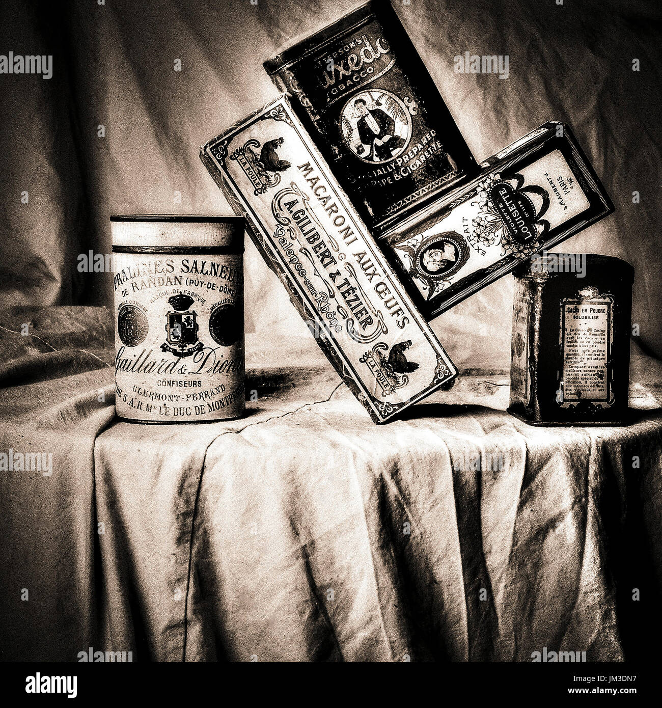 Old metal boxes Stock Photo Alamy