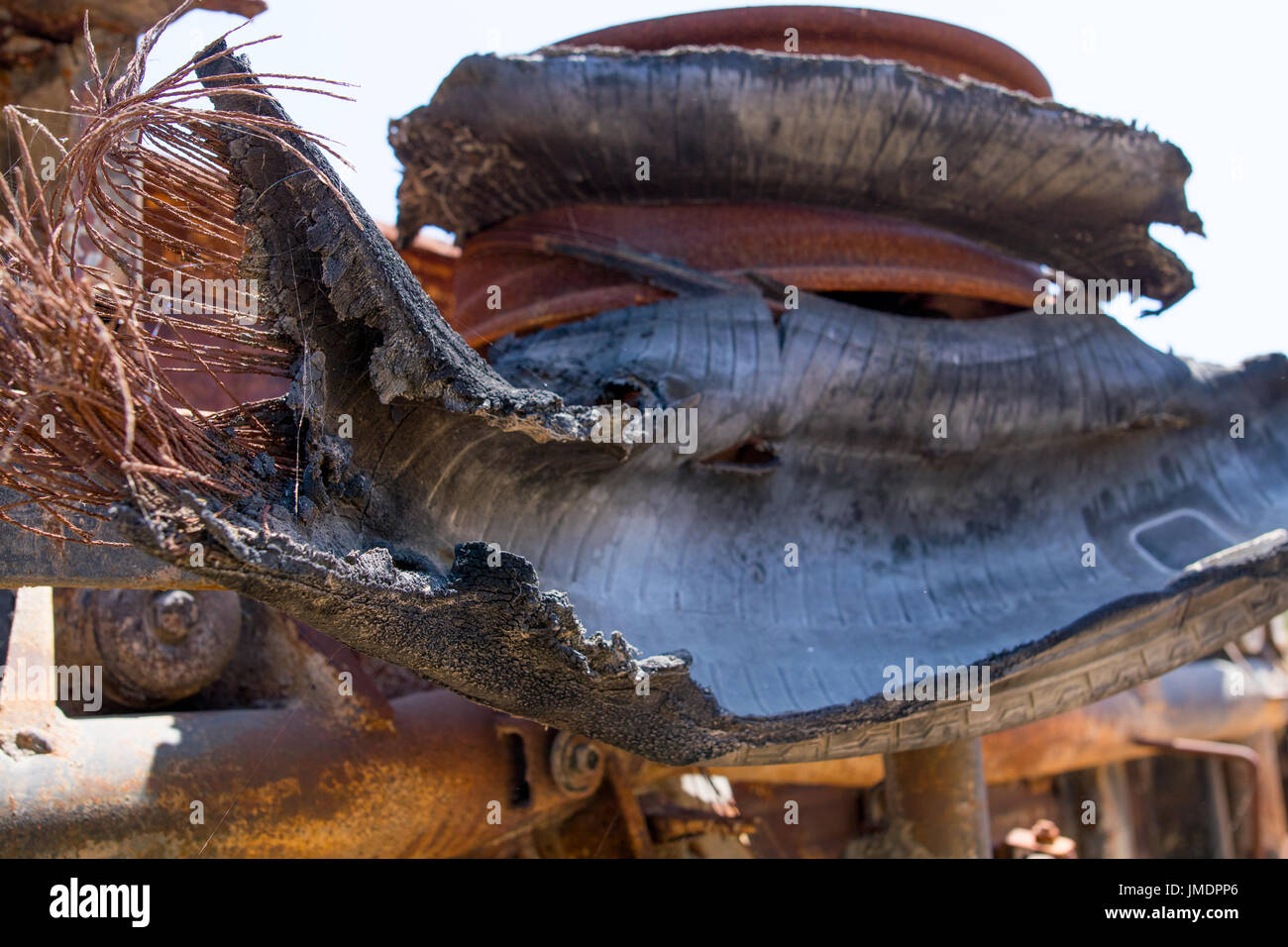 A car in a dump Stock Photo Alamy