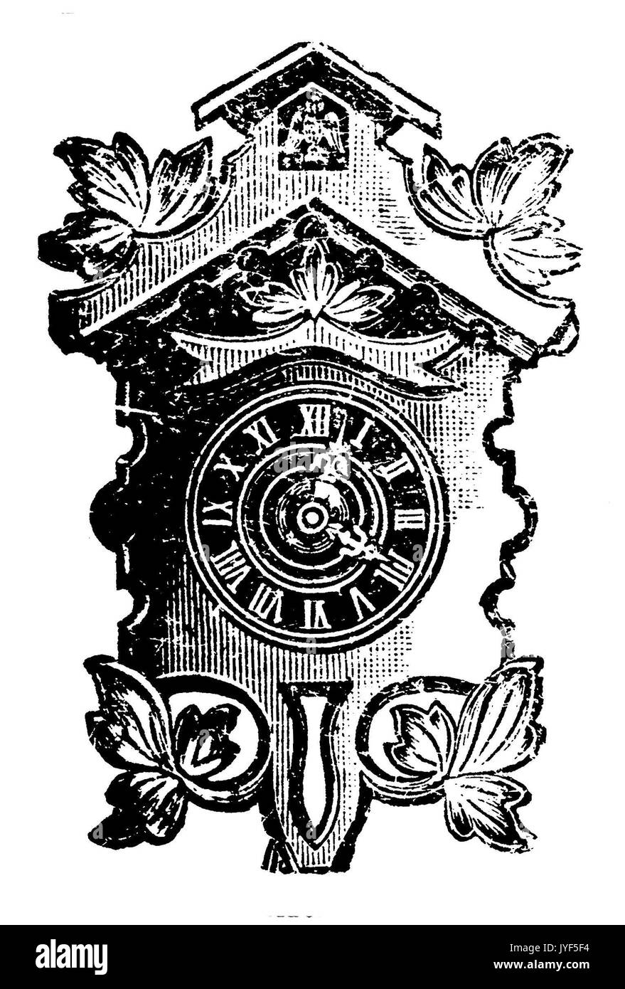 Cuckoo_clock Black and White Stock Photos & Images Alamy