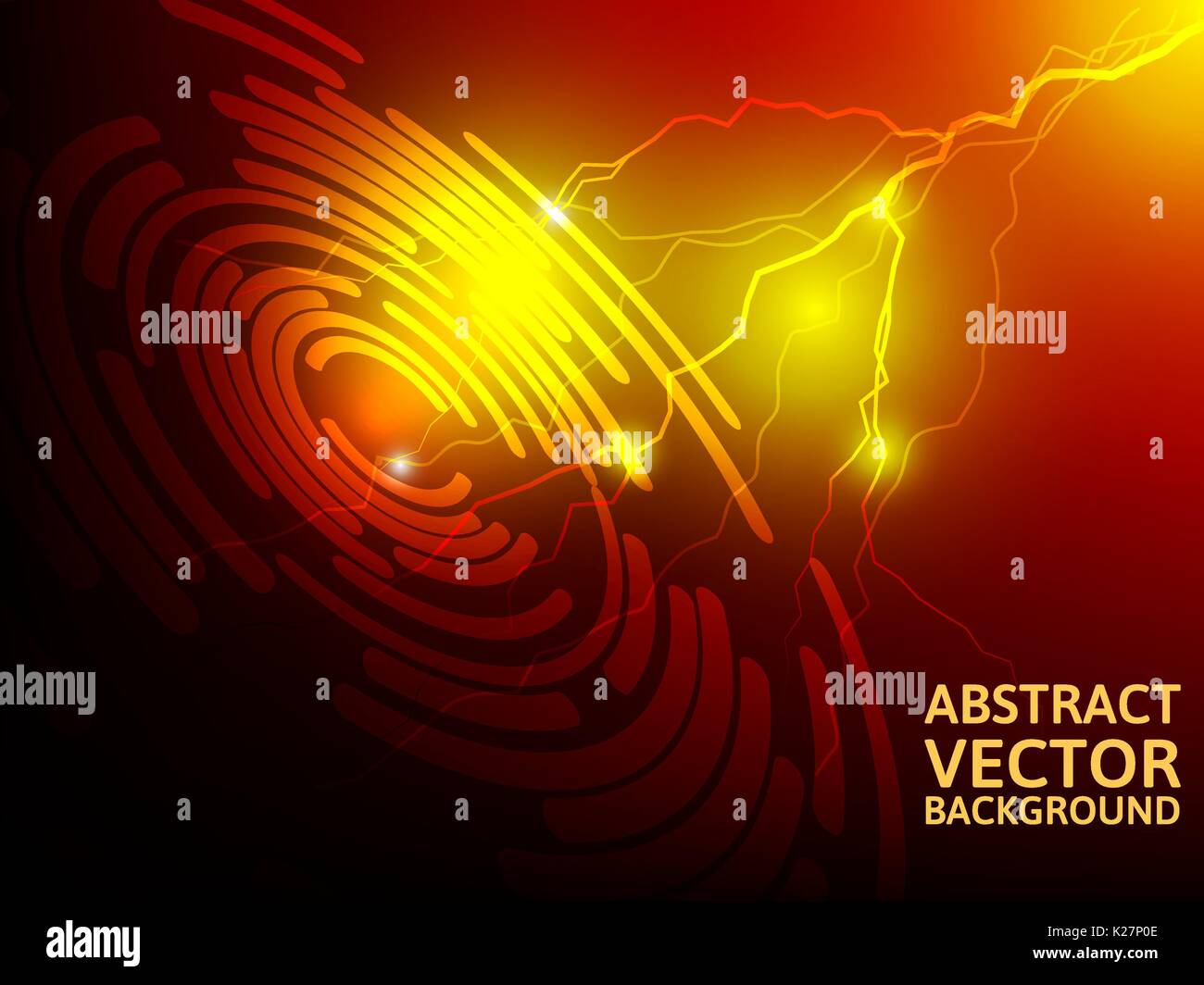 Lightning abstract vector red background Stock Vector Image & Art Alamy