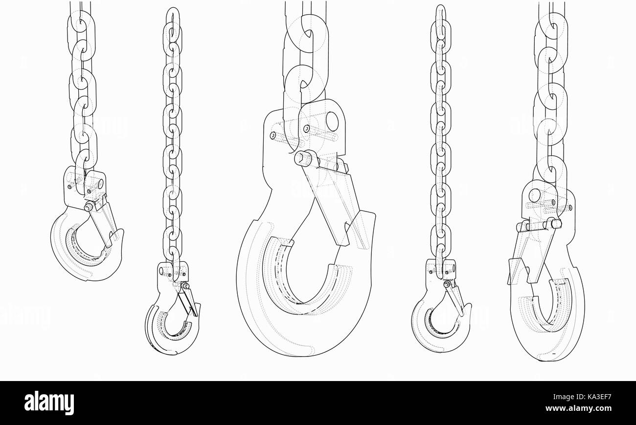 Lifting chain Stock Vector Images Alamy