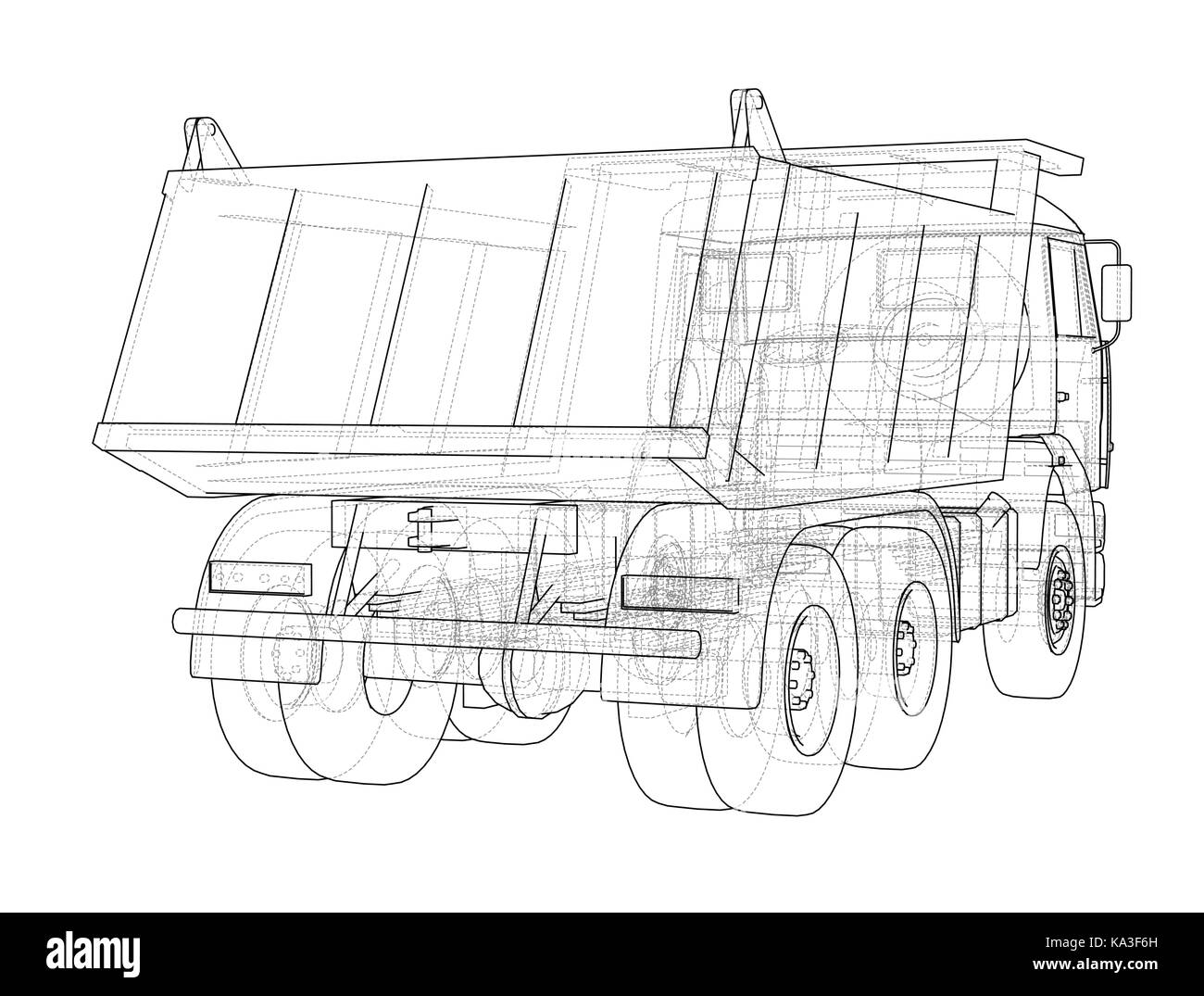 Dump truck. Vector Stock Vector Image & Art - Alamy