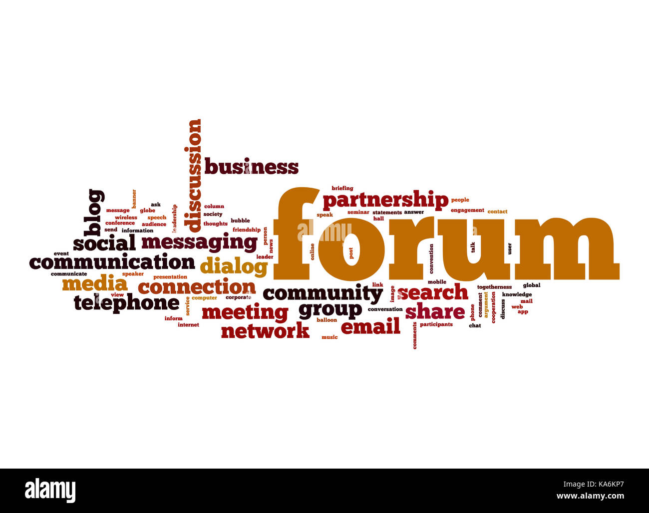 Forum word cloud Stock Photo Alamy