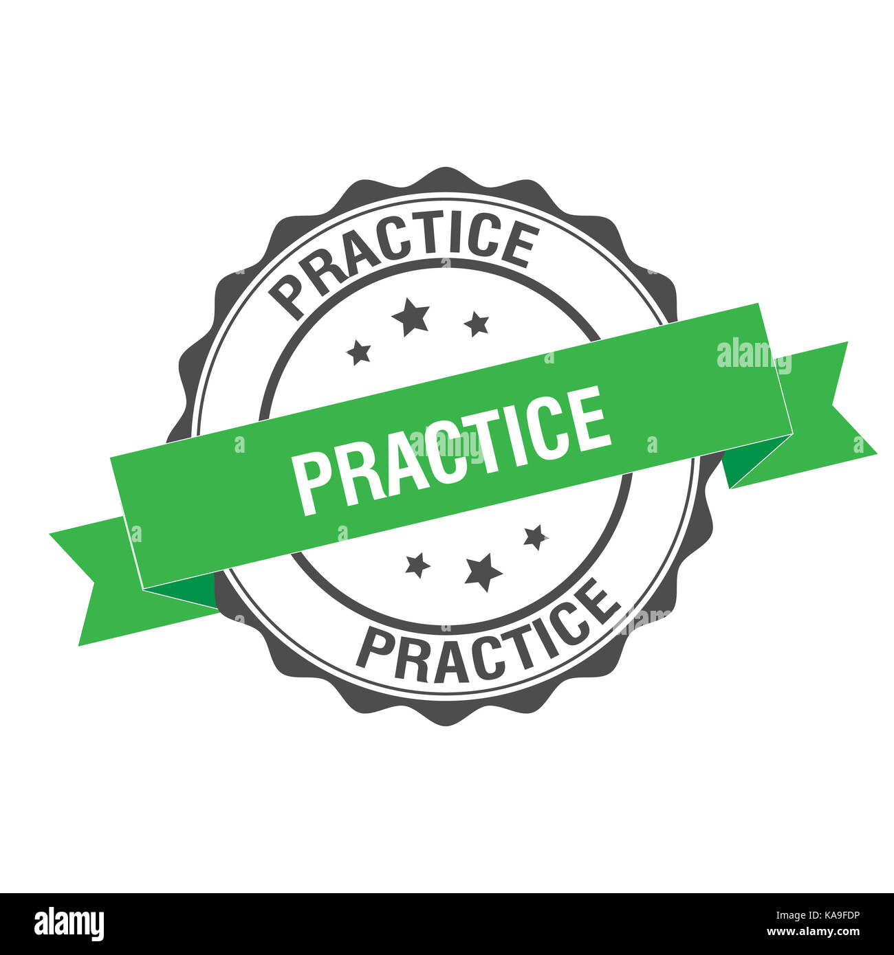 Practice stamp illustration Stock Photo Alamy