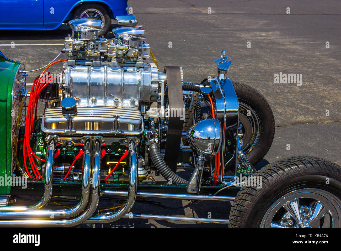Hot Rod Engine Stock Photo - Alamy