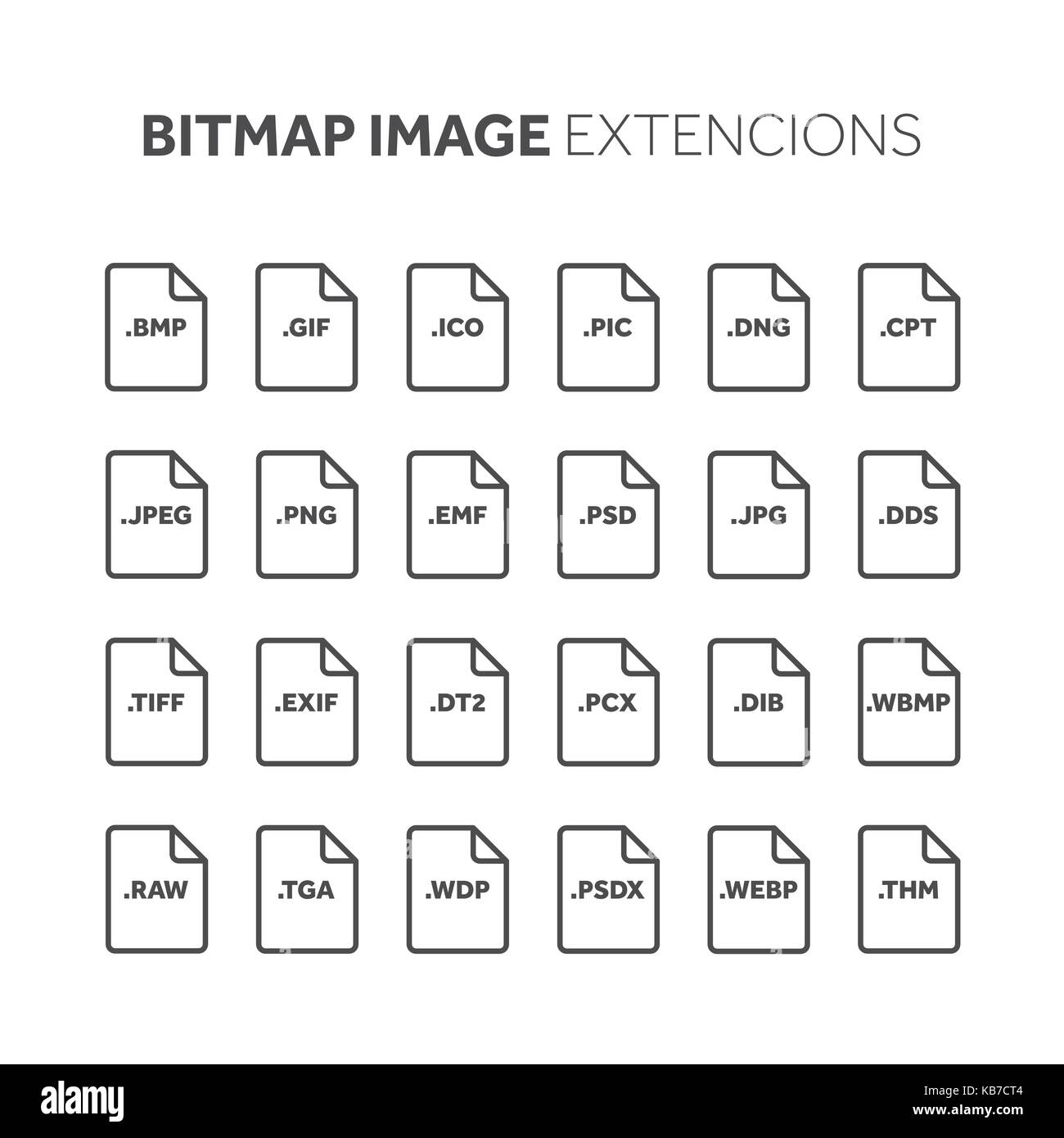 Line,outline flat style icon set. Source code, programming file type