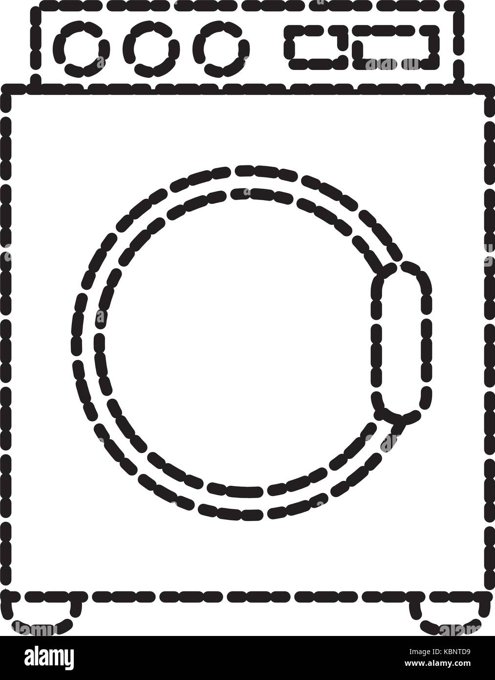 Washing machine with dots Stock Vector Images Alamy