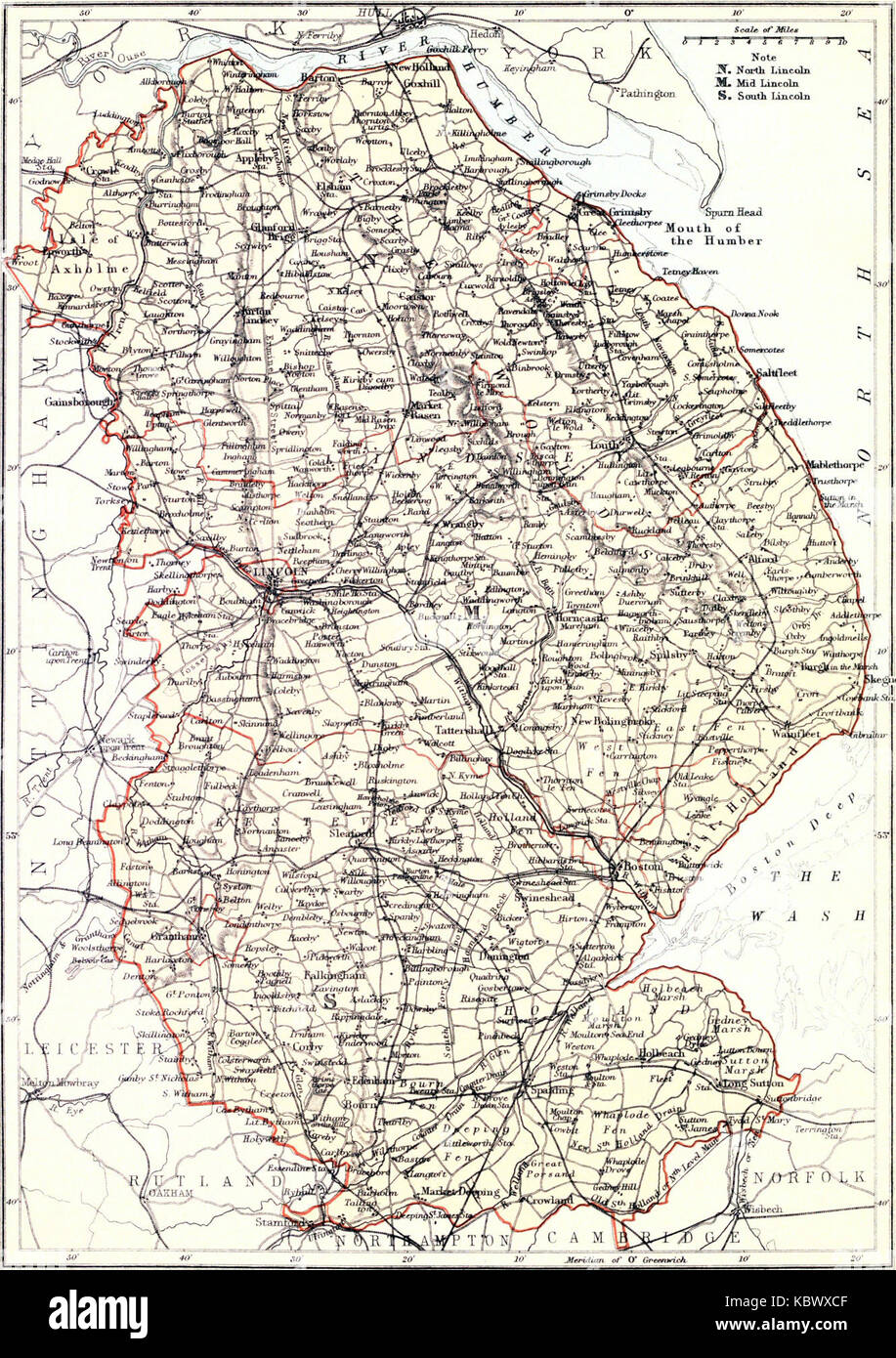 Lincoln map hires stock photography and images Alamy