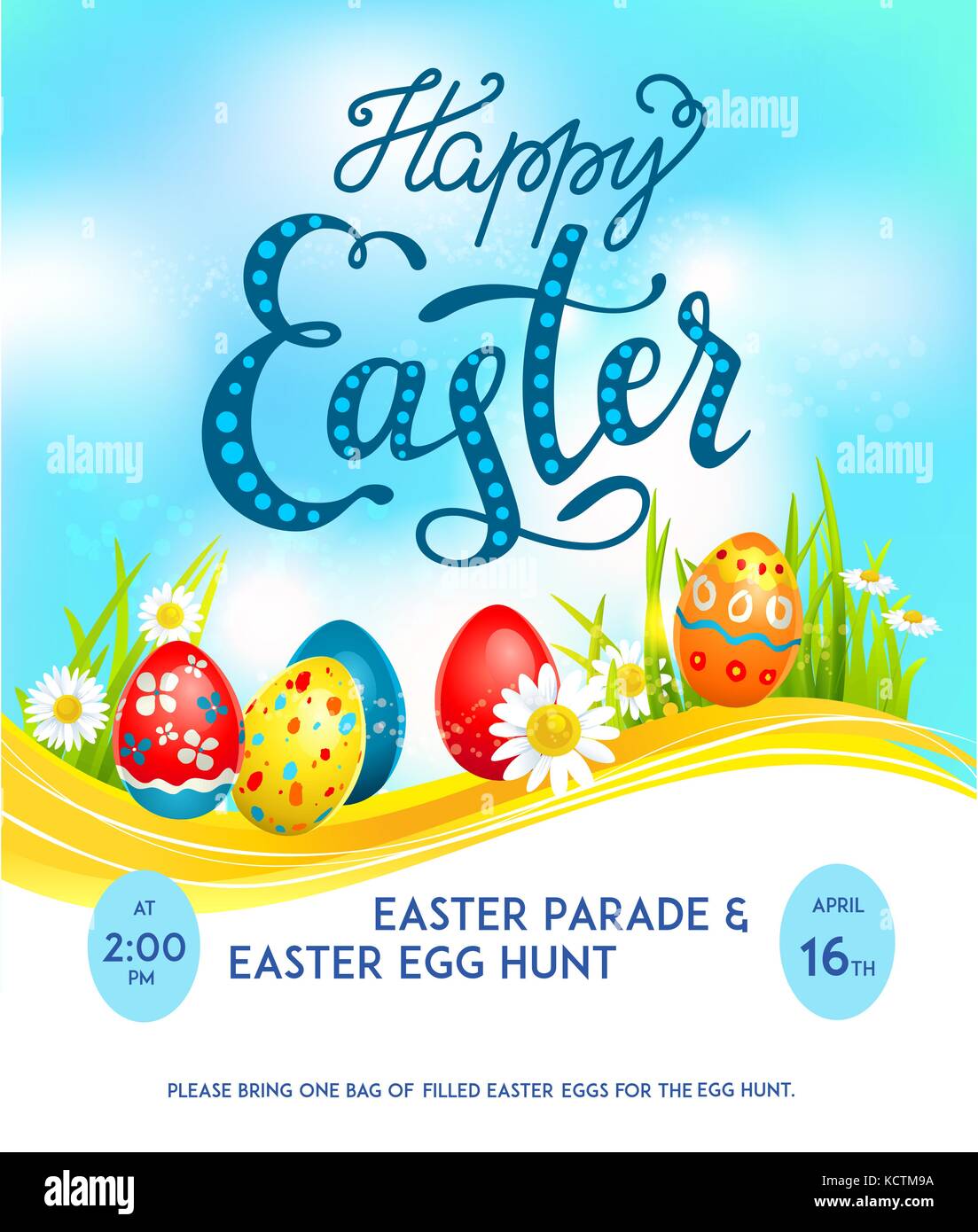 Template easter poster Stock Vector Image & Art Alamy