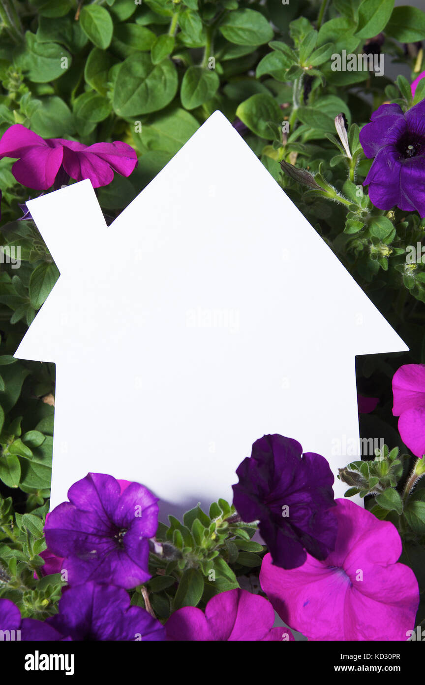 House Shape Placard Stock Photo Alamy