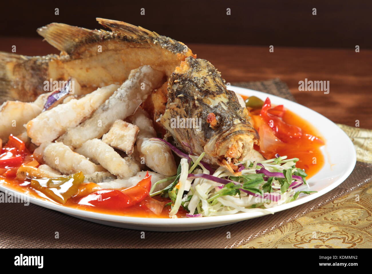 deep fried fish Stock Photo Alamy