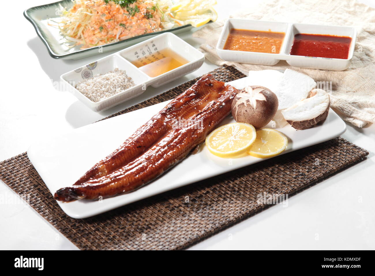 grilled eel cuisine Stock Photo Alamy