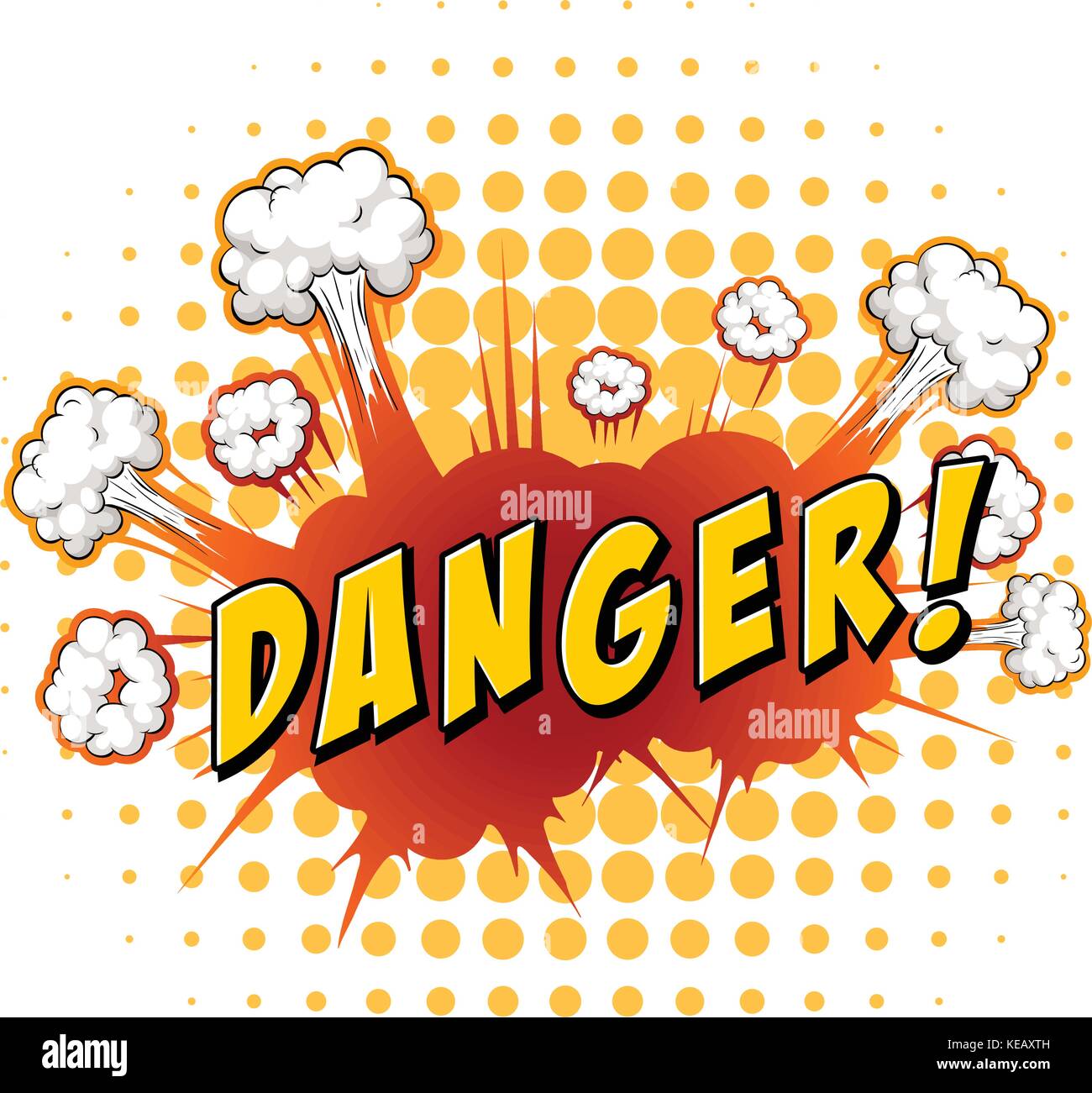 Word danger with explosion background Stock Vector Image & Art Alamy